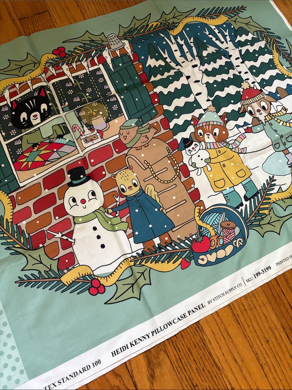 Heidi Kenny pillow case panel